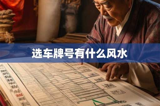 选车牌号有什么风水