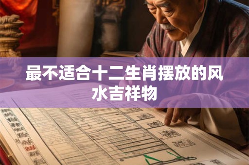最不适合十二生肖摆放的风水吉祥物