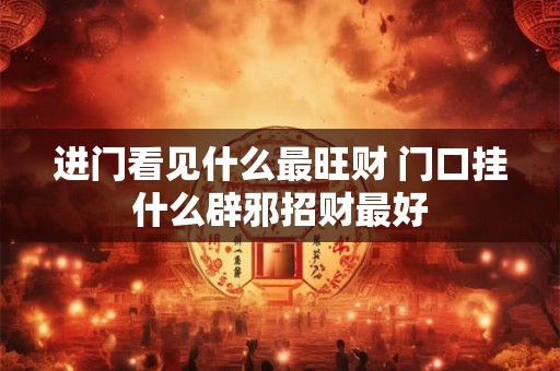 进门看见什么最旺财 门口挂什么辟邪招财最好