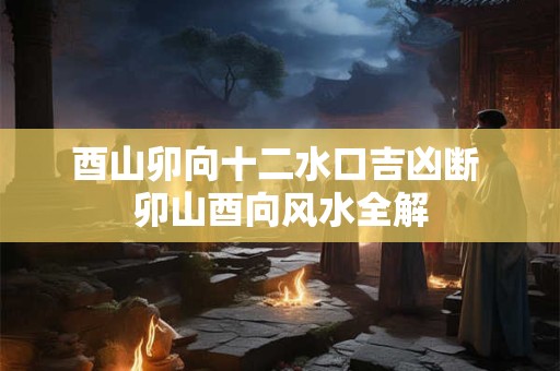 酉山卯向十二水口吉凶断 卯山酉向风水全解