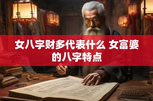 女八字财多代表什么 女富婆的八字特点