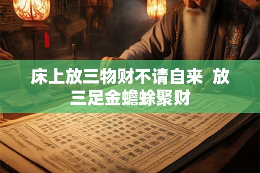 床上放三物财不请自来  放三足金蟾蜍聚财