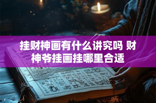 挂财神画有什么讲究吗 财神爷挂画挂哪里合适