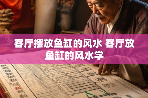 客厅摆放鱼缸的风水 客厅放鱼缸的风水学