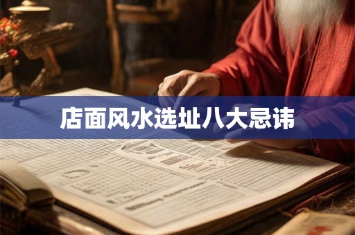 店面风水选址八大忌讳
