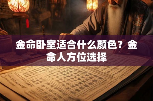 金命卧室适合什么颜色？金命人方位选择