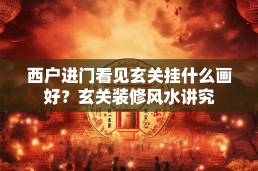 详细阅读:西户进门看见玄关挂什么画好?玄关装修风水讲究 西户进门看见玄关挂什么画好?玄关装修风水讲究