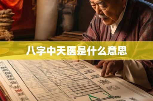 八字中天医是什么意思