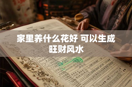 家里养什么花好 可以生成旺财风水