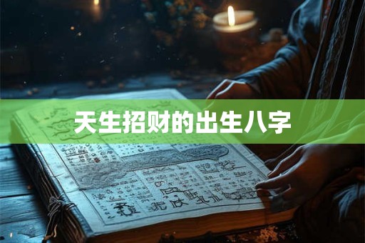 天生招财的出生八字