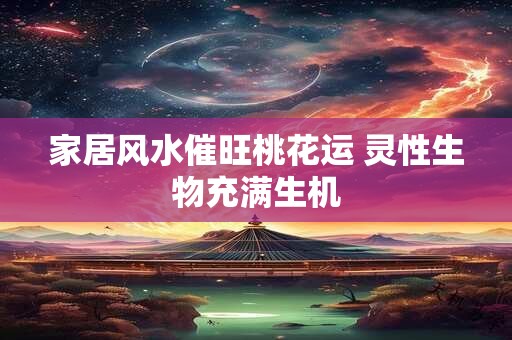 家居风水催旺桃花运 灵性生物充满生机