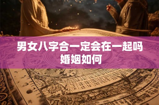 男女八字合一定会在一起吗 婚姻如何