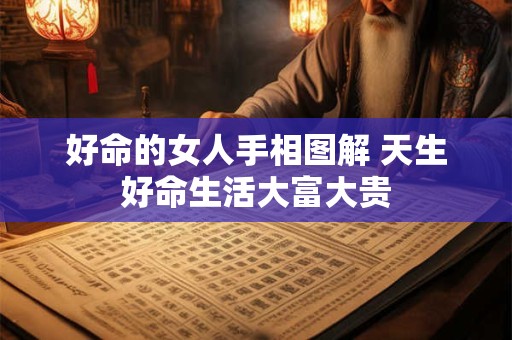 好命的女人手相图解 天生好命生活大富大贵