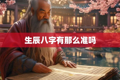 生辰八字有那么准吗