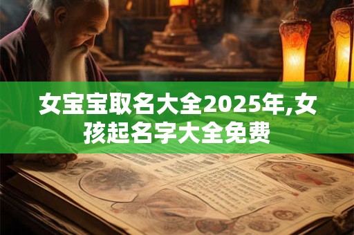 女宝宝取名大全2025年,女孩起名字大全免费