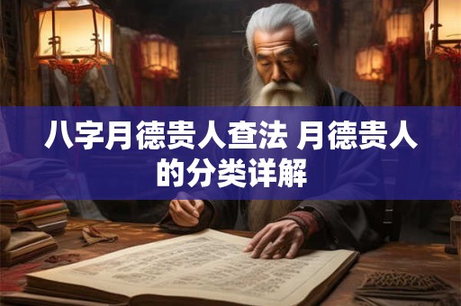 八字月德贵人查法 月德贵人的分类详解