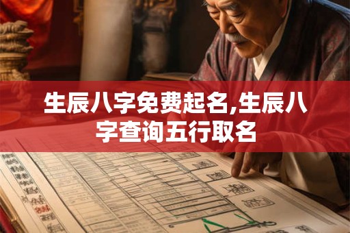 生辰八字免费起名,生辰八字查询五行取名 生辰八字免费起名,生辰八字查询五行取名