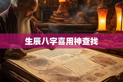 生辰八字喜用神查找