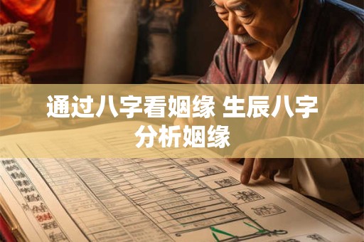 通过八字看姻缘 生辰八字分析姻缘