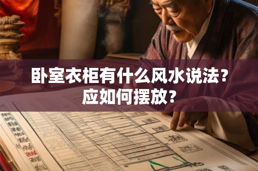 卧室衣柜有什么风水说法？应如何摆放？