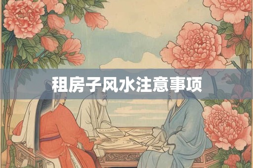 租房子风水注意事项