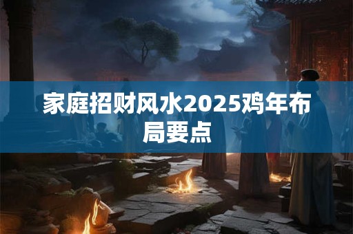 家庭招财风水2025鸡年布局要点