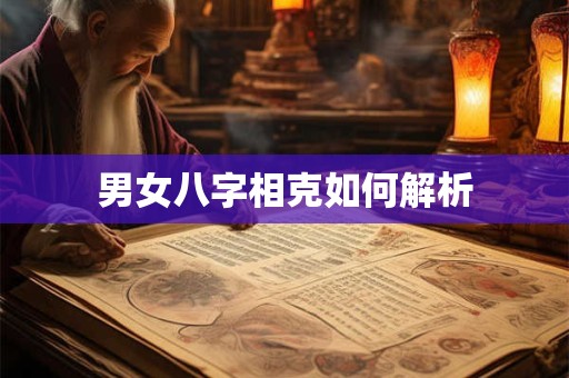 男女八字相克如何解析