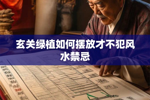 玄关绿植如何摆放才不犯风水禁忌