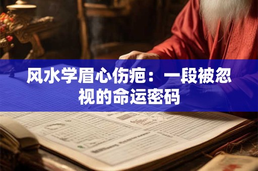 风水学眉心伤疤：一段被忽视的命运密码