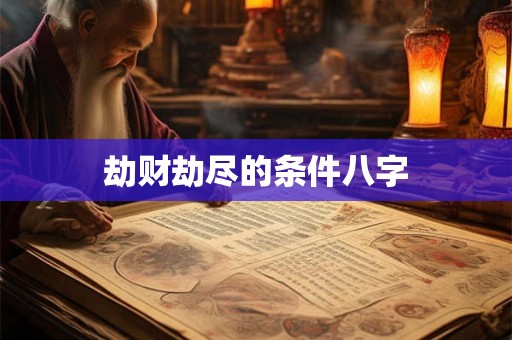 详细阅读:劫财劫尽的条件八字 劫财劫尽的条件八字
