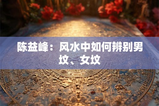 陈益峰：风水中如何辨别男坟、女坟