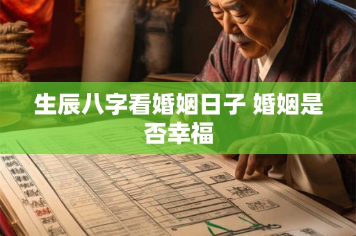 生辰八字看婚姻日子 婚姻是否幸福