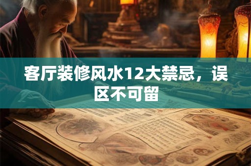 客厅装修风水12大禁忌，误区不可留