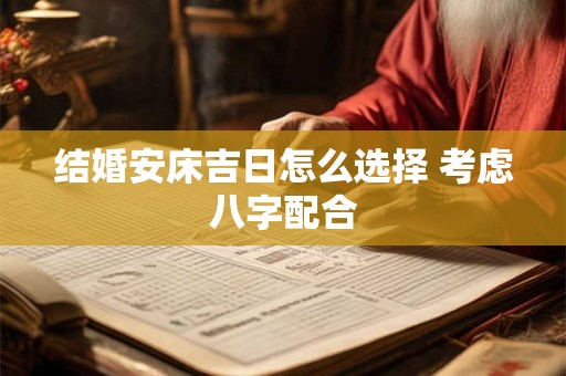 结婚安床吉日怎么选择 考虑八字配合
