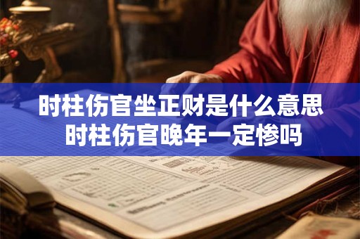 时柱伤官坐正财是什么意思 时柱伤官晚年一定惨吗