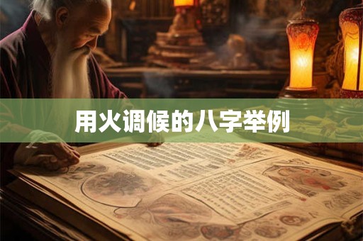 用火调候的八字举例