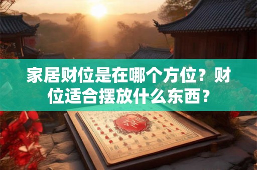 家居财位是在哪个方位？财位适合摆放什么东西？