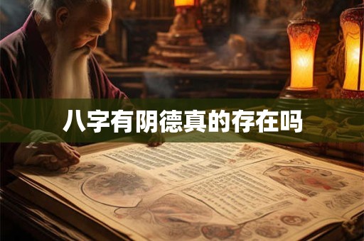 八字有阴德真的存在吗