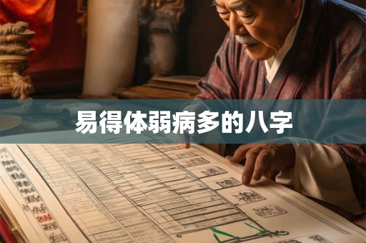 易得体弱病多的八字