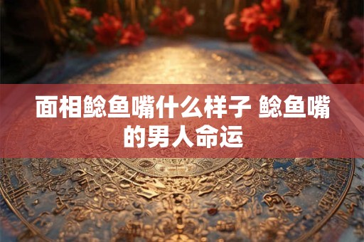 面相鲶鱼嘴什么样子 鲶鱼嘴的男人命运
