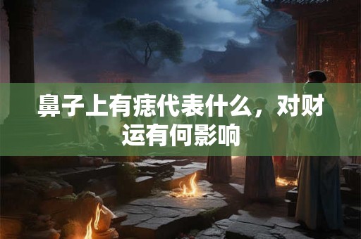 鼻子上有痣代表什么，对财运有何影响