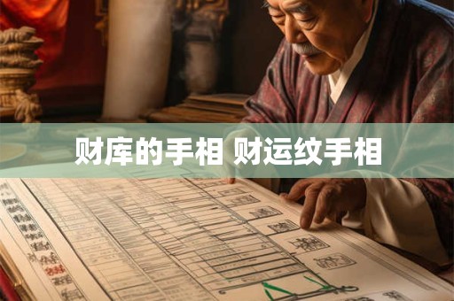 财库的手相 财运纹手相