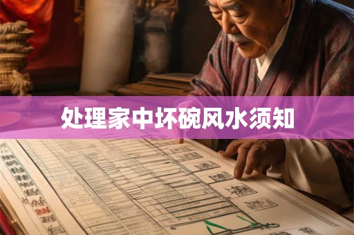 处理家中坏碗风水须知