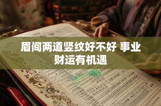 眉间两道竖纹好不好 事业财运有机遇