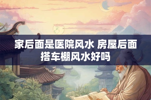 家后面是医院风水 房屋后面搭车棚风水好吗