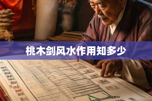 桃木剑风水作用知多少