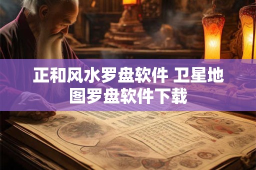 正和风水罗盘软件 卫星地图罗盘软件下载
