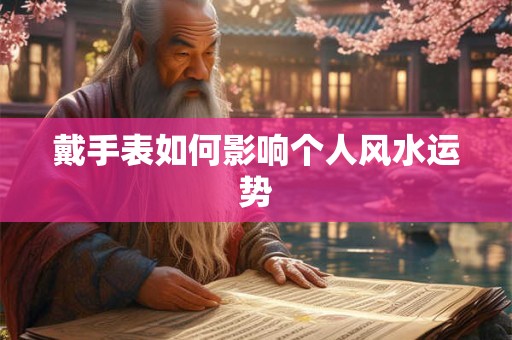 戴手表如何影响个人风水运势