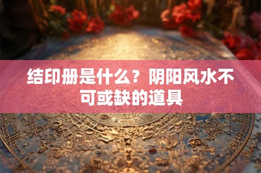 结印册是什么？阴阳风水不可或缺的道具