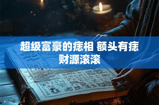 超级富豪的痣相 额头有痣财源滚滚